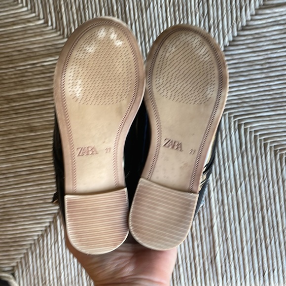 Zara Kids Patent Leather T-Strap Ballet Flats - Picture 7 of 7